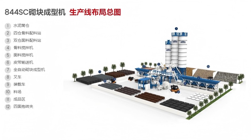 ZENITH 844SC Paver Block Machine